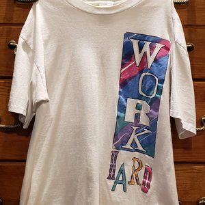 Vintage "Work Hard" T-Shirt by Cyrk Sport